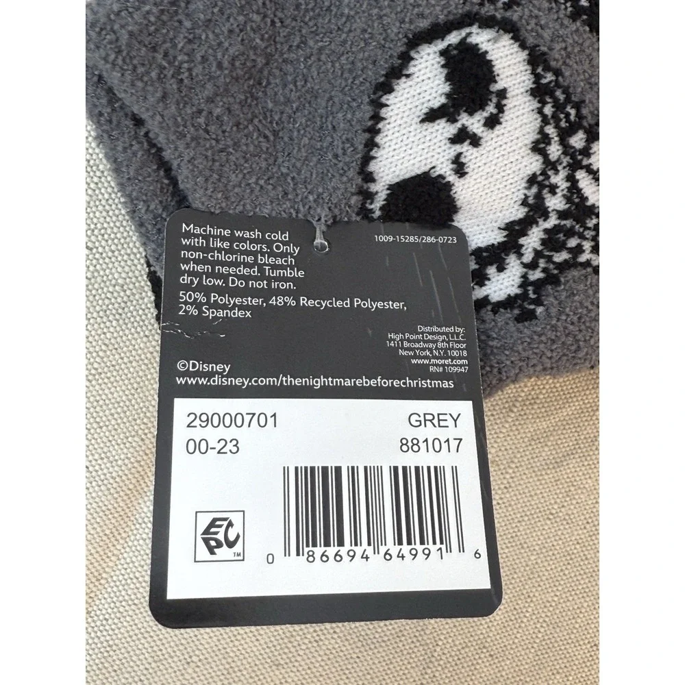 NEW Disney NIGHTMARE BEFORE CHRISTMAS 3‎ Pack Ankle Socks Jack & Sally COZY SOFT